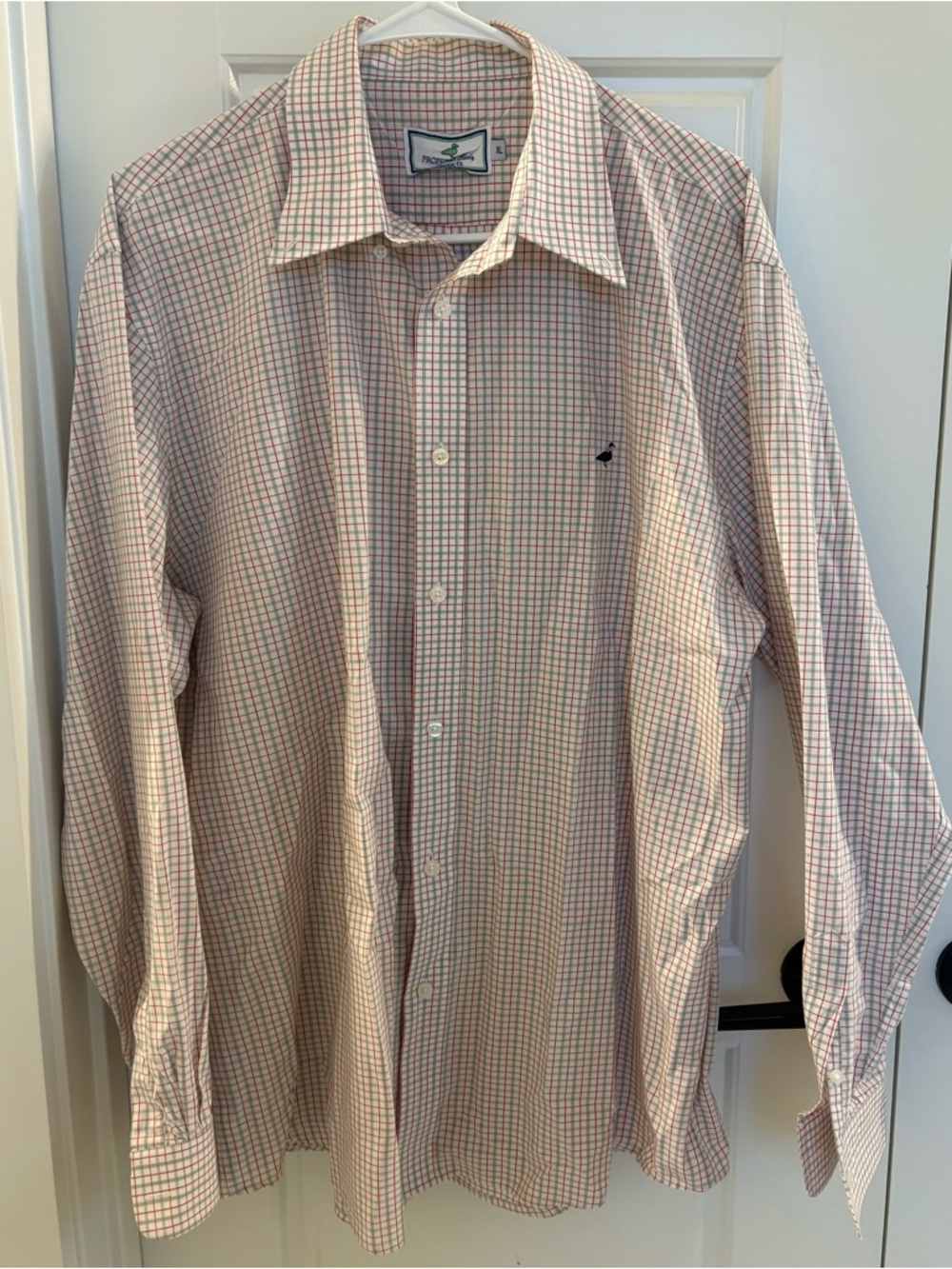 Properly Tied Classic Men's Check Button-Down Shirt - size XL